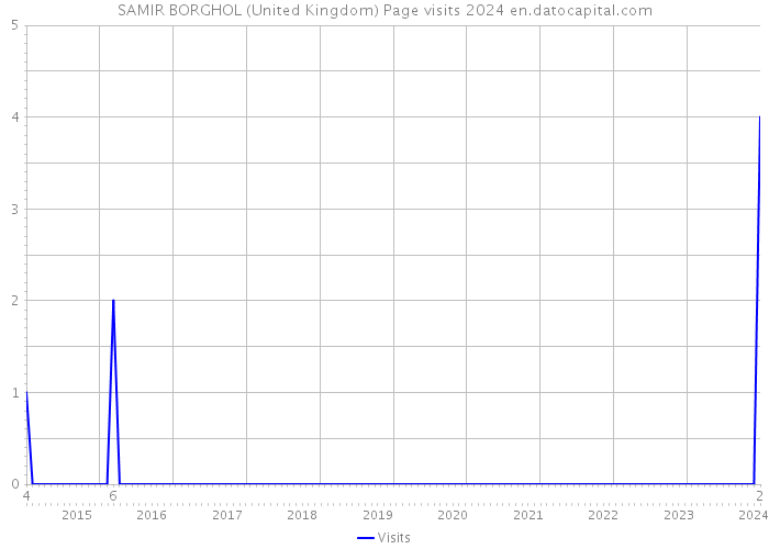 SAMIR BORGHOL (United Kingdom) Page visits 2024 