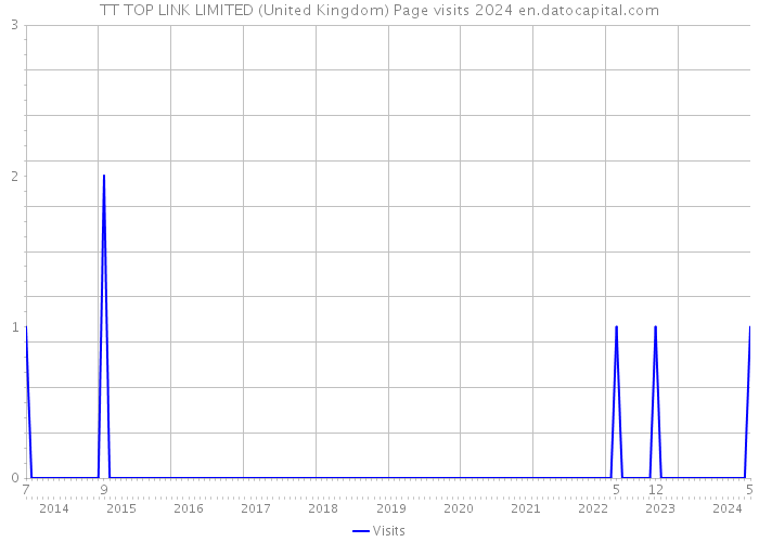 TT TOP LINK LIMITED (United Kingdom) Page visits 2024 