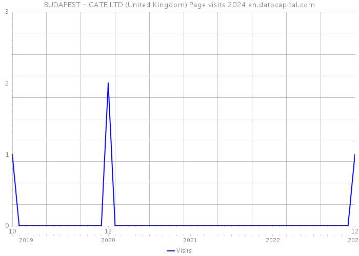 BUDAPEST - GATE LTD (United Kingdom) Page visits 2024 