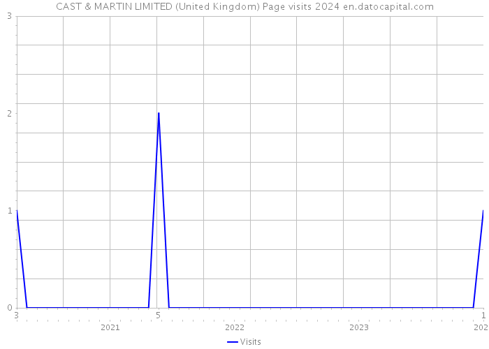 CAST & MARTIN LIMITED (United Kingdom) Page visits 2024 