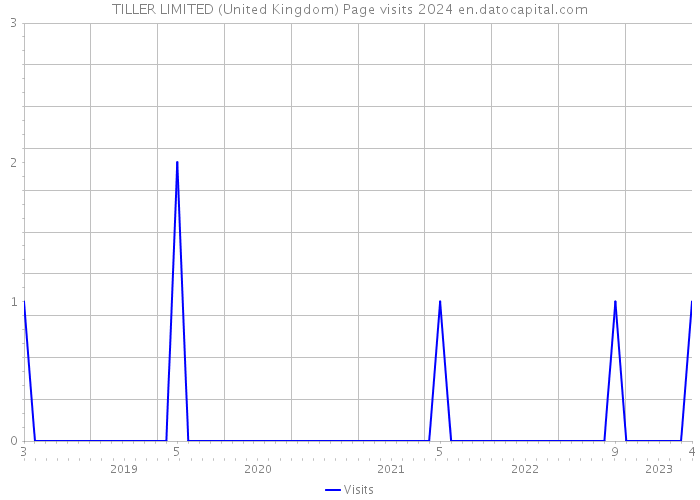 TILLER LIMITED (United Kingdom) Page visits 2024 