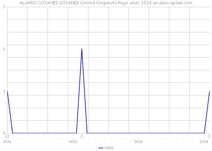 ALVARO GOYANES GOYANES (United Kingdom) Page visits 2024 