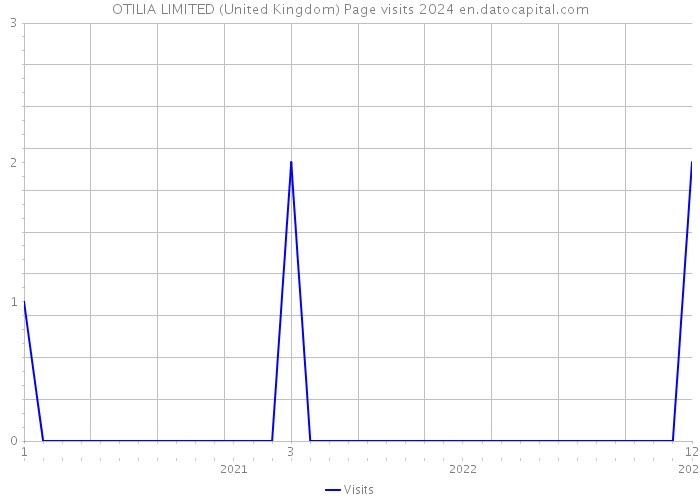 OTILIA LIMITED (United Kingdom) Page visits 2024 
