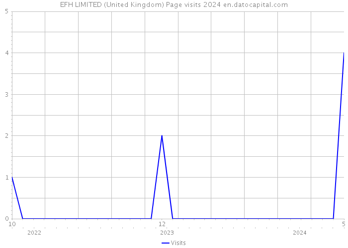 EFH LIMITED (United Kingdom) Page visits 2024 
