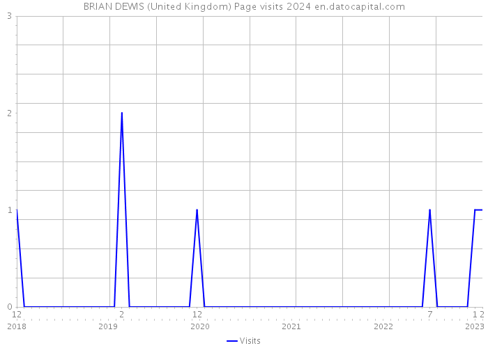 BRIAN DEWIS (United Kingdom) Page visits 2024 