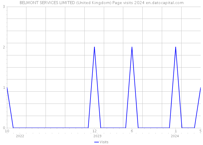 BELMONT SERVICES LIMITED (United Kingdom) Page visits 2024 