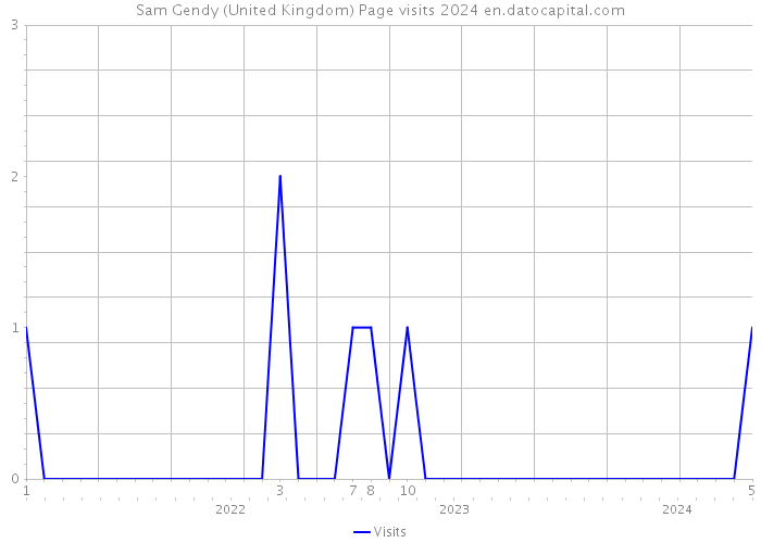 Sam Gendy (United Kingdom) Page visits 2024 