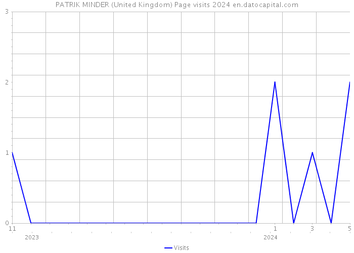 PATRIK MINDER (United Kingdom) Page visits 2024 