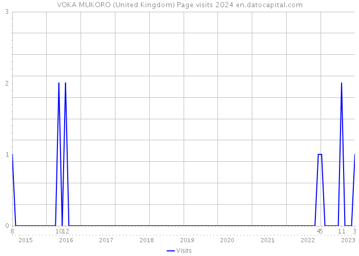 VOKA MUKORO (United Kingdom) Page visits 2024 