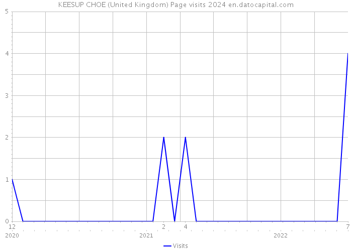 KEESUP CHOE (United Kingdom) Page visits 2024 