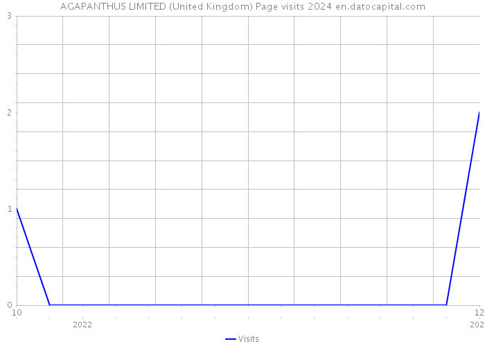 AGAPANTHUS LIMITED (United Kingdom) Page visits 2024 