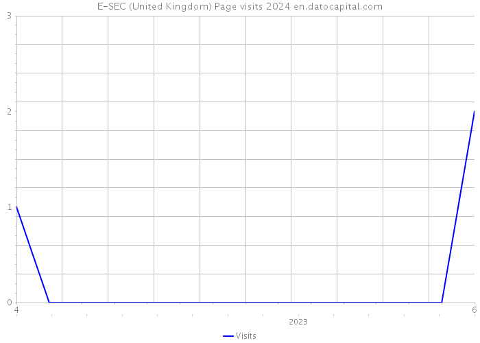 E-SEC (United Kingdom) Page visits 2024 