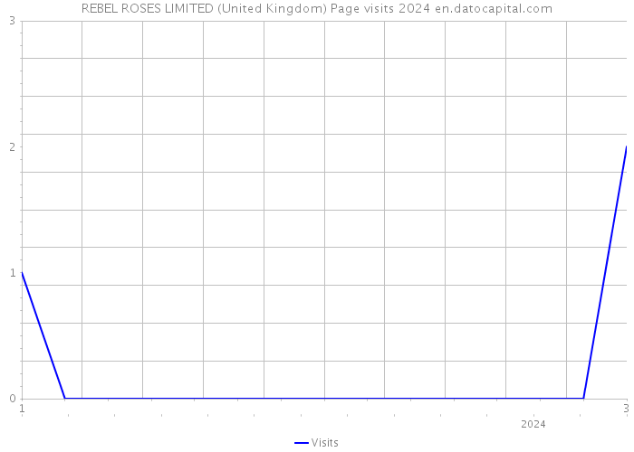 REBEL ROSES LIMITED (United Kingdom) Page visits 2024 