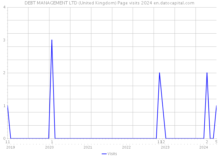 DEBT MANAGEMENT LTD (United Kingdom) Page visits 2024 