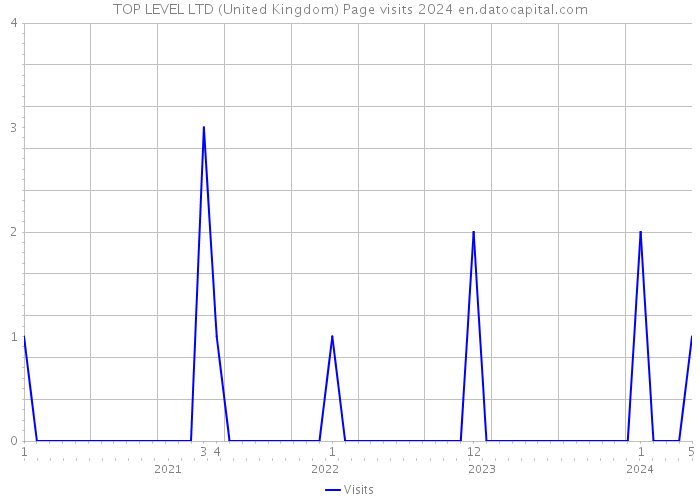 TOP LEVEL LTD (United Kingdom) Page visits 2024 