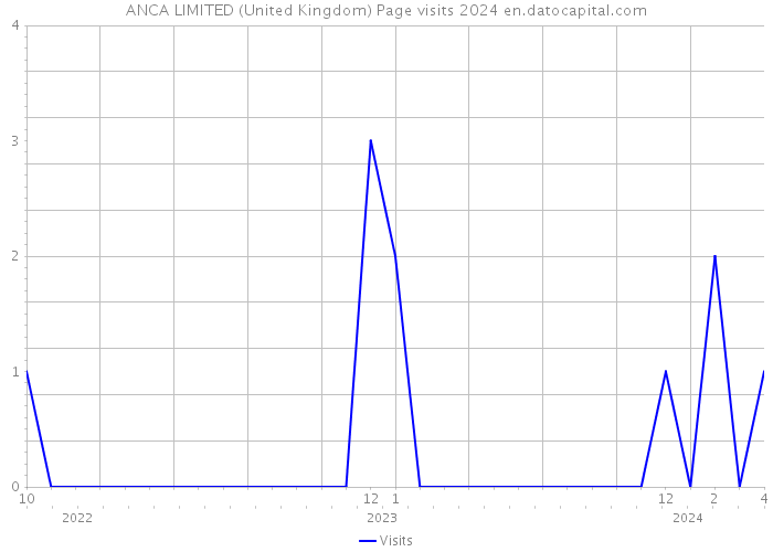 ANCA LIMITED (United Kingdom) Page visits 2024 