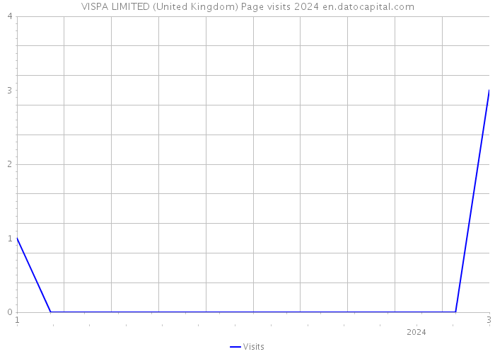 VISPA LIMITED (United Kingdom) Page visits 2024 