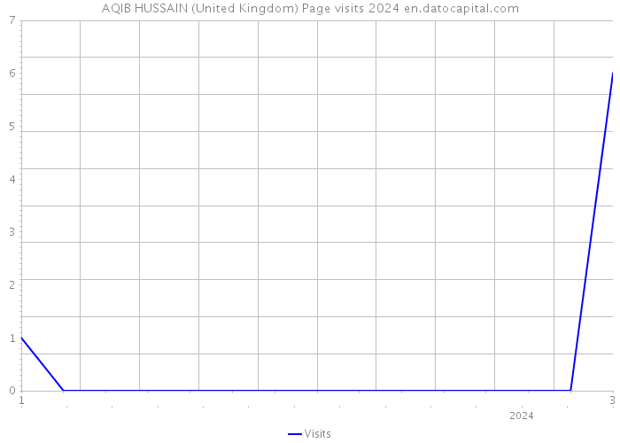 AQIB HUSSAIN (United Kingdom) Page visits 2024 