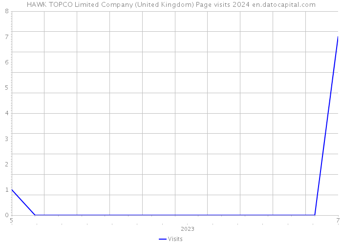 HAWK TOPCO Limited Company (United Kingdom) Page visits 2024 