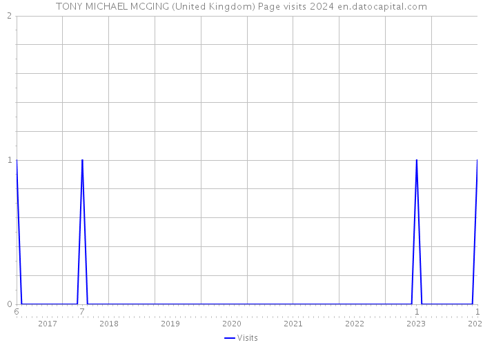 TONY MICHAEL MCGING (United Kingdom) Page visits 2024 