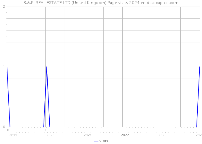 B.&.P. REAL ESTATE LTD (United Kingdom) Page visits 2024 