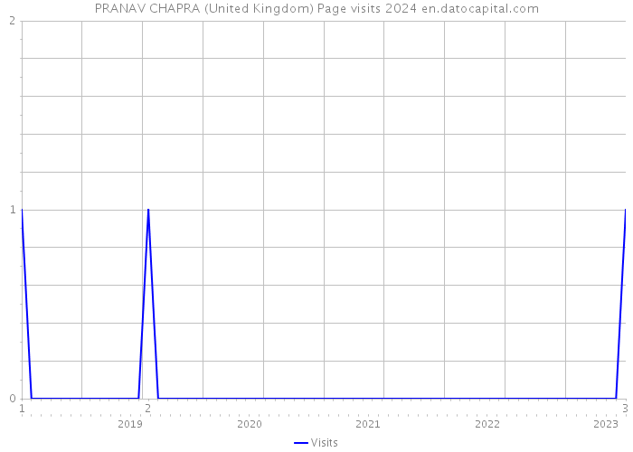 PRANAV CHAPRA (United Kingdom) Page visits 2024 