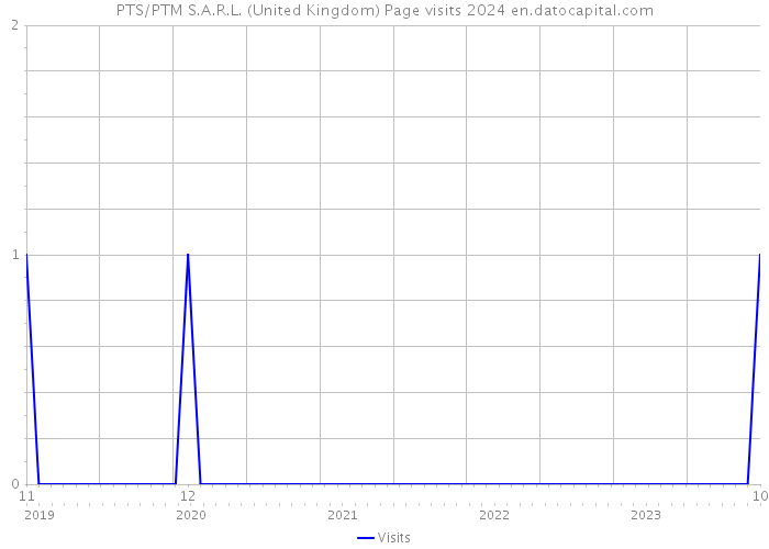 PTS/PTM S.A.R.L. (United Kingdom) Page visits 2024 