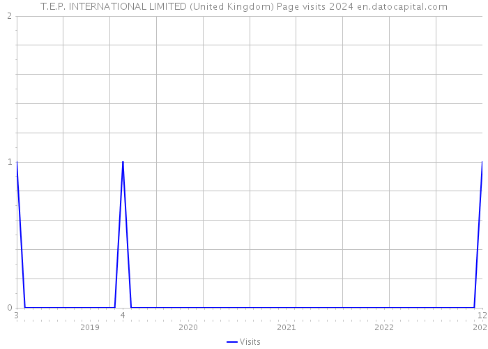 T.E.P. INTERNATIONAL LIMITED (United Kingdom) Page visits 2024 