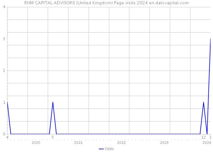 RNM CAPITAL ADVISORS (United Kingdom) Page visits 2024 
