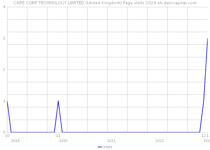 CARE CORP TECHNOLOGY LIMITED (United Kingdom) Page visits 2024 