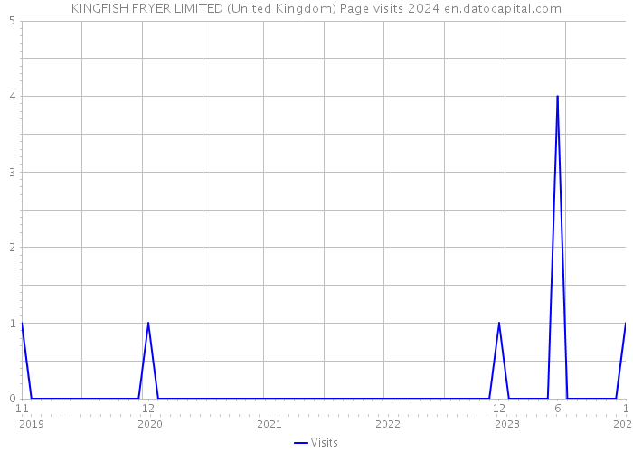 KINGFISH FRYER LIMITED (United Kingdom) Page visits 2024 