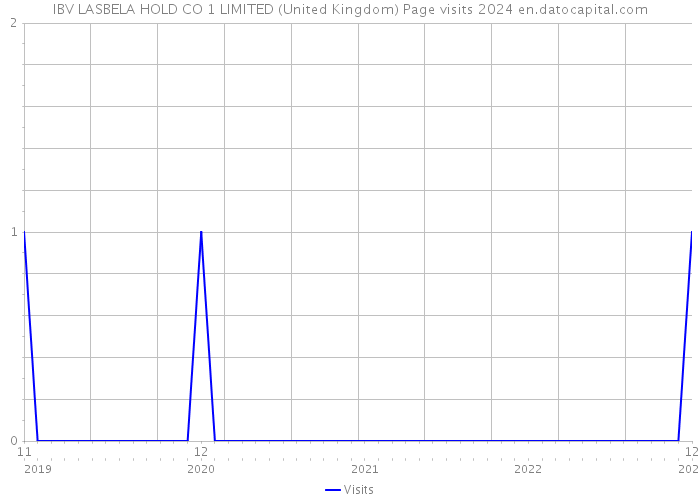 IBV LASBELA HOLD CO 1 LIMITED (United Kingdom) Page visits 2024 