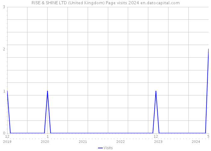 RISE & SHINE LTD (United Kingdom) Page visits 2024 