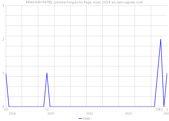 PRAKASH PATEL (United Kingdom) Page visits 2024 