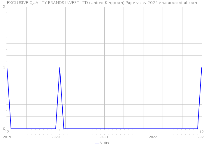 EXCLUSIVE QUALITY BRANDS INVEST LTD (United Kingdom) Page visits 2024 