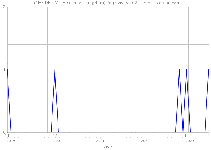 TYNESIDE LIMITED (United Kingdom) Page visits 2024 