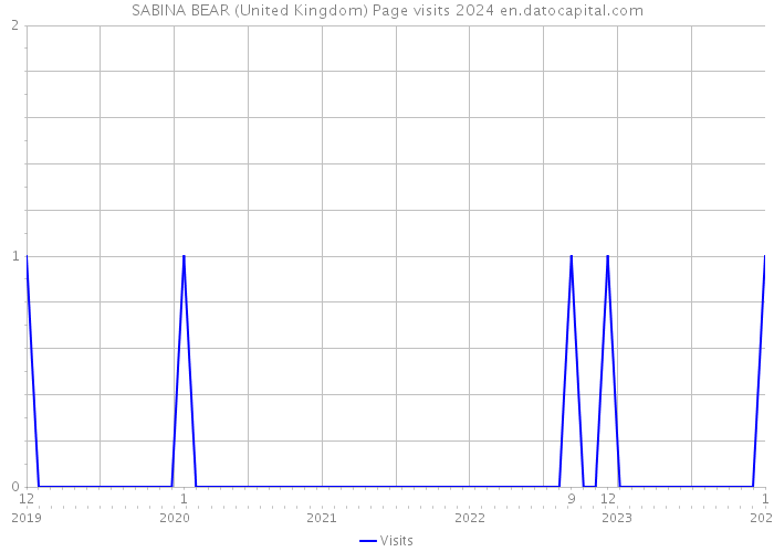 SABINA BEAR (United Kingdom) Page visits 2024 