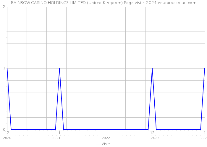 RAINBOW CASINO HOLDINGS LIMITED (United Kingdom) Page visits 2024 