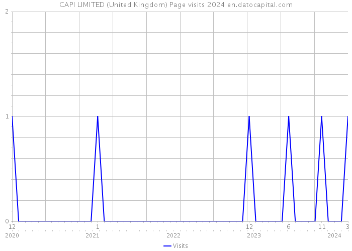 CAPI LIMITED (United Kingdom) Page visits 2024 