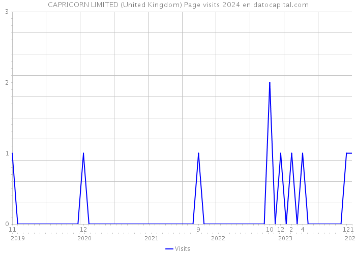CAPRICORN LIMITED (United Kingdom) Page visits 2024 