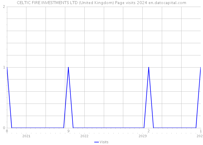 CELTIC FIRE INVESTMENTS LTD (United Kingdom) Page visits 2024 