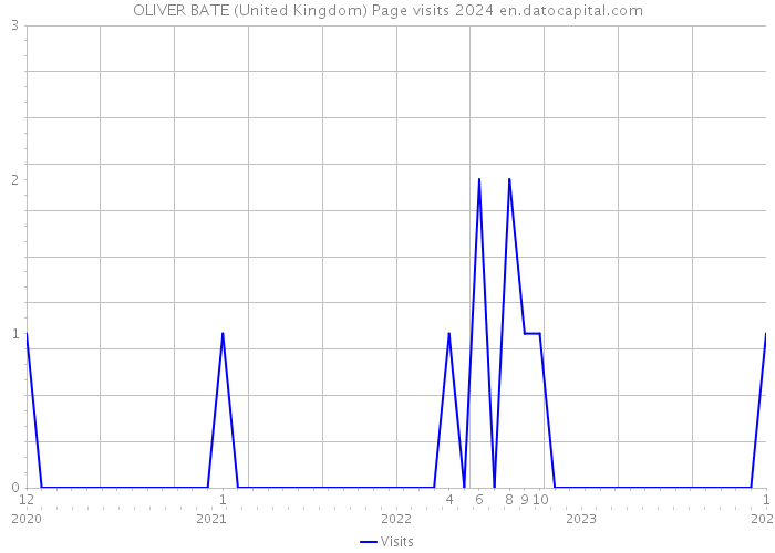 OLIVER BATE (United Kingdom) Page visits 2024 