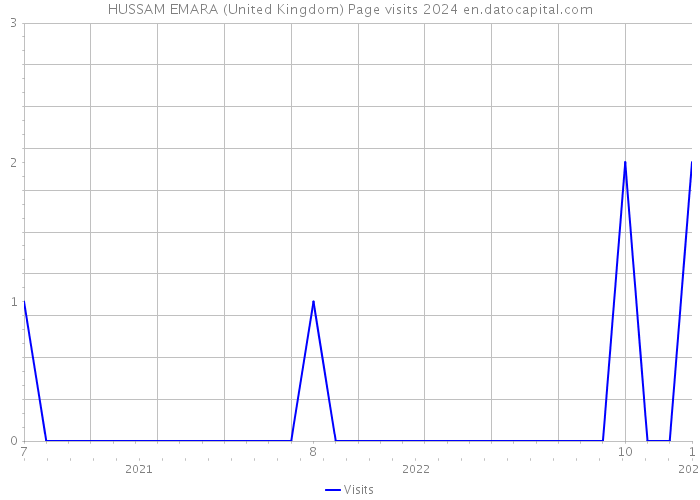HUSSAM EMARA (United Kingdom) Page visits 2024 