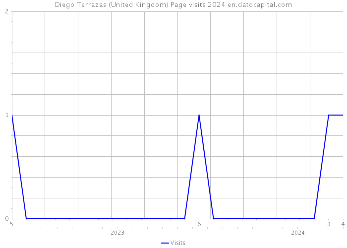 Diego Terrazas (United Kingdom) Page visits 2024 