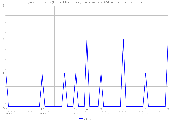 Jack Liondaris (United Kingdom) Page visits 2024 