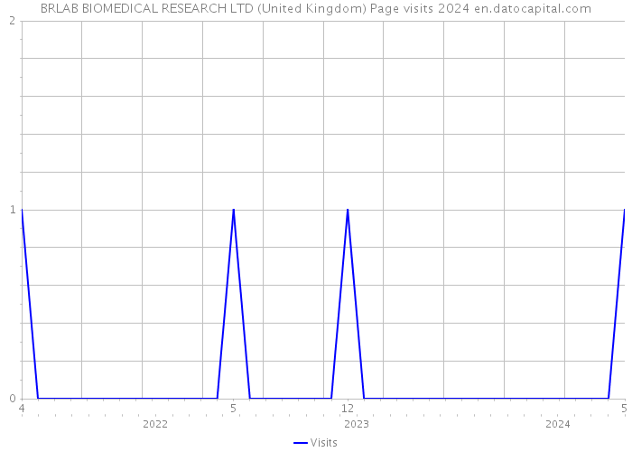 BRLAB BIOMEDICAL RESEARCH LTD (United Kingdom) Page visits 2024 