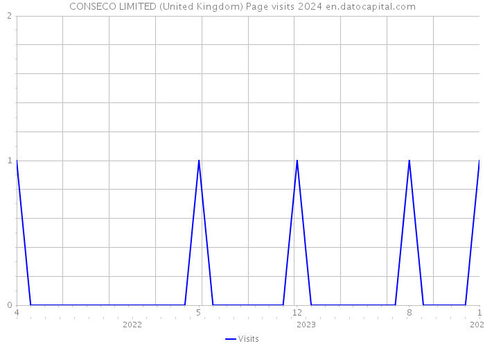 CONSECO LIMITED (United Kingdom) Page visits 2024 