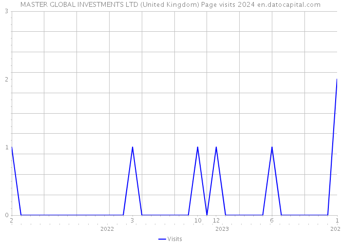 MASTER GLOBAL INVESTMENTS LTD (United Kingdom) Page visits 2024 