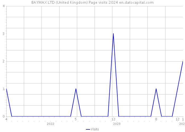 BAYMAX LTD (United Kingdom) Page visits 2024 