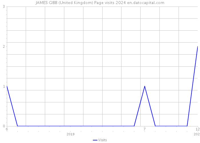 JAMES GIBB (United Kingdom) Page visits 2024 